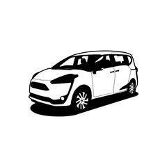 vehicle car model mpv vector illustration