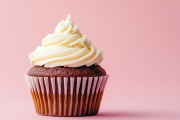Chocolate Cupcake with Swirl Ganache Frosting