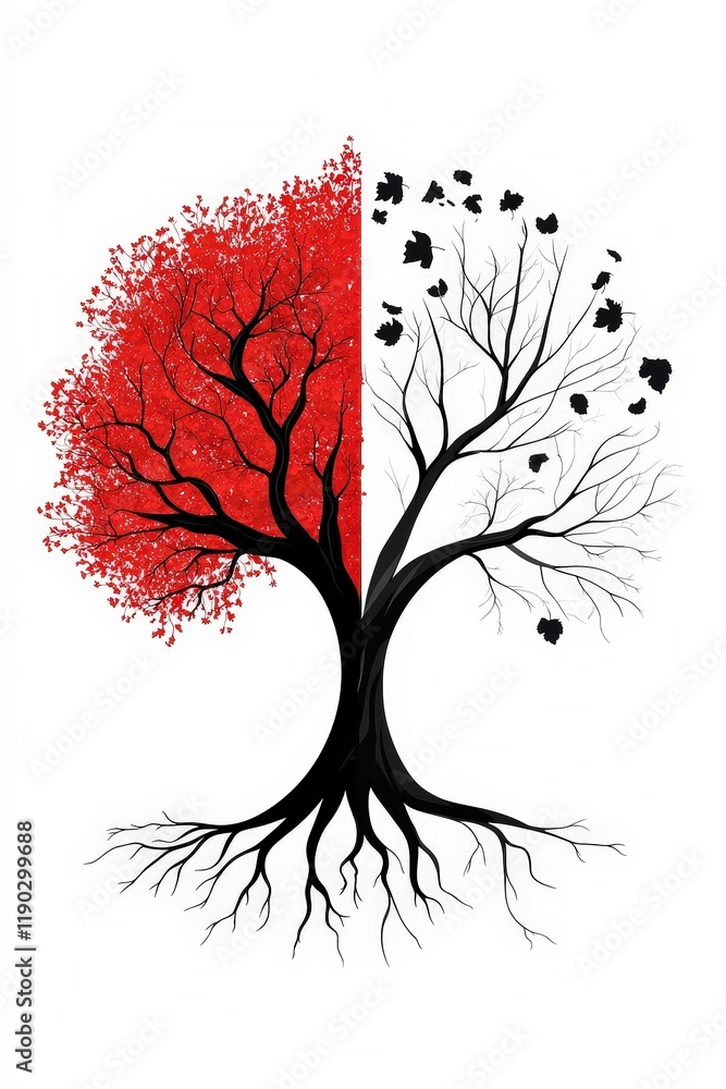Poster a symbolic tree with roots labeled acceptance and branches labeled inclusion.