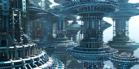 Obraz premium The Future of Secure Digital Infrastructure, Interconnecting the Future of Digital Security