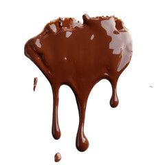 Obraz premium chocolate splash isolated on transparent background