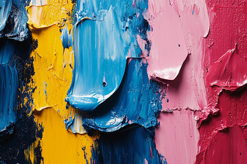 Paint Splatters and Brush Strokes – A fusion of wild, chaotic paint splatters and soft,...