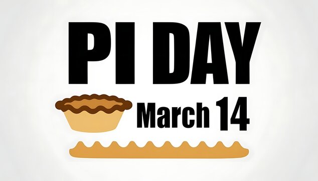 Pi Day celebration featuring pie and March fourteenth