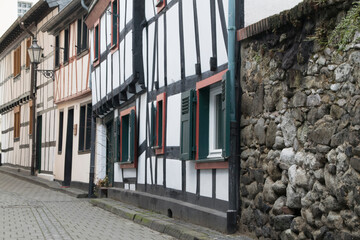 Fassaden alter Fachwerkhäuser in Königswinter