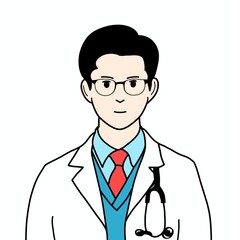 Fototapeta premium doctor with stethoscope
