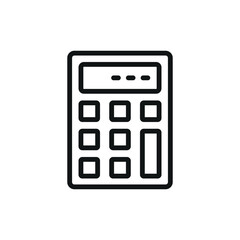 Calculator stationary icon with a clean and digital aesthetic, perfect for enhancing technology, work, or analytical-themed projects