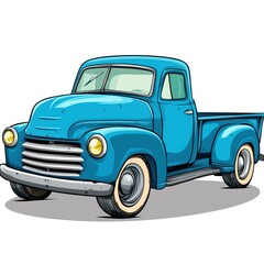 Classic Blue Pickup Truck: A Vintage American Icon
