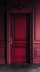 Obraz premium Rich burgundy deep red color background with no texture