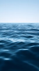 Fototapeta premium Soft ocean blue gradient background with smooth transition