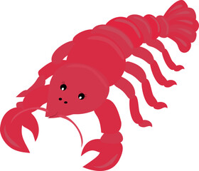 lobster isolated on white background