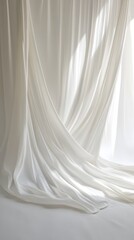 Crisp ivory white backdrop with gentle color shift