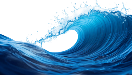 a blue water wave
