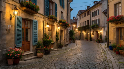 Fototapeta premium narrow street