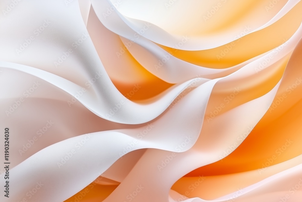 Poster abstract waves moving gently highlight delicate forms and fluidity. abstract forms merging with soft