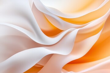 Obraz premium Abstract waves moving gently highlight delicate forms and fluidity. Abstract forms merging with soft waves reflect harmony and sophistication through organic designs. Concepts elegance, sophistication