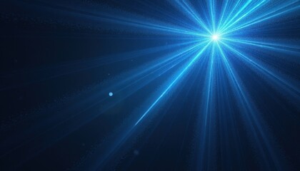 Glowing blue radiating pattern dark grainy black blue background noise texture dynamic modern poster header cover wallpaper banner backdrop design.