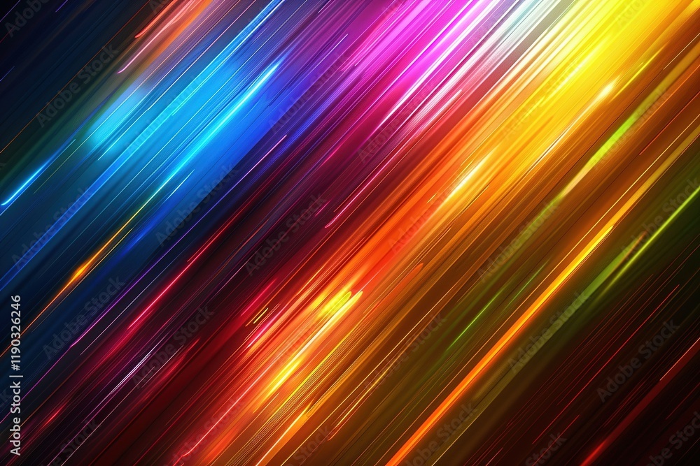 Aufkleber modern conceptual color light lines background in elegant