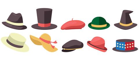 Hat Illustration Set