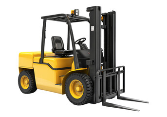 Mechanical fork lift.