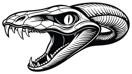 Snake Skull with Fangs