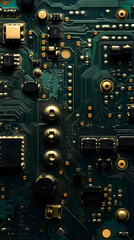 Fototapeta premium Intricate Circuitry of Advanced High Performance Technological Device