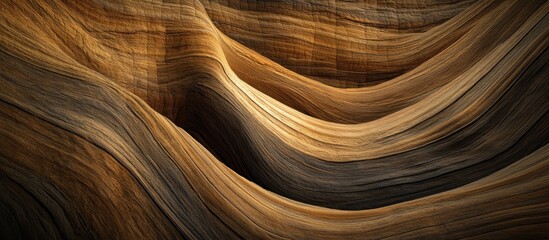 Obraz premium Abstract swirling sandstone rock formations in warm, earthy tones.