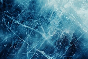  Smooth ice surface on hockey stadium. Detailed photo textured background