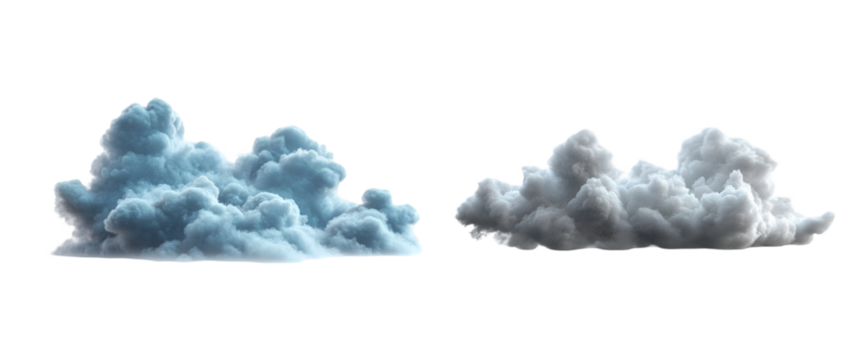 Cloud isolated on transparent background
