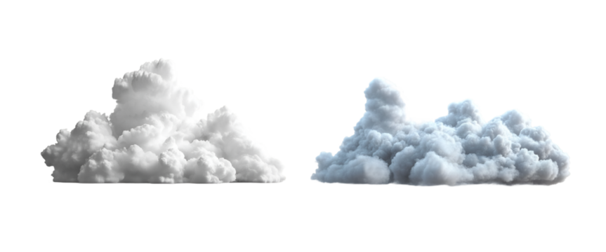 Cloud isolated on transparent background
