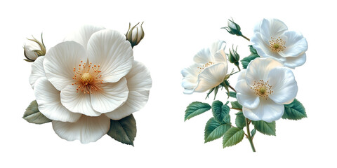 flower isolated on white