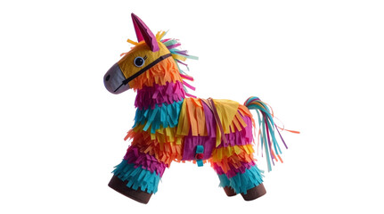 Paper Donkey Pinata isolated on white