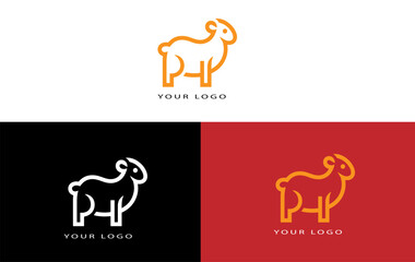 minimal simple logo design. animal logo design
