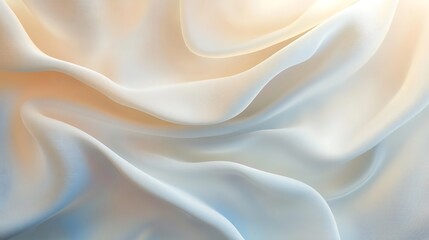 Obraz premium Elegant Draped Cream Colored Fabric Texture