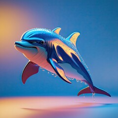 A dolphin with the body of a shark