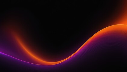 Fototapeta premium Coloured waves with bokeh lights on dark background 5