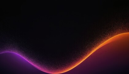 Fototapeta premium Coloured waves with bokeh lights on dark background 1