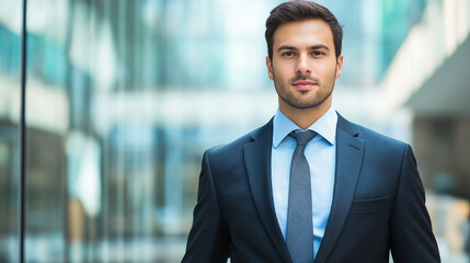 Professional executive in modern business environment. Perfect for corporate leadership, success mindset, and professional excellence.