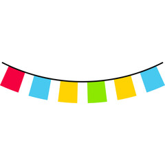 Obraz premium Colorful Party Flag Vector