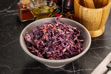 Coleslaw salad with cabbage and carrot