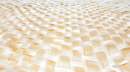 Obraz premium Warmtoned wooden parquet floor, closeup of intricate geometric design and polished finish