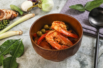 Thai Panang curry witn prawn