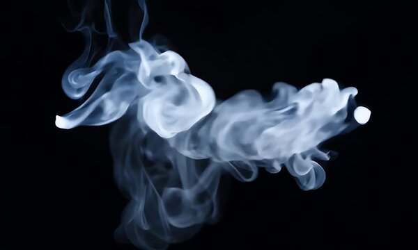 Delicate wisps of smoke dance together to form the text 'SECRET' fading into focus on