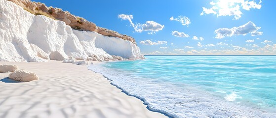 A bunch of white frosting on a blue background