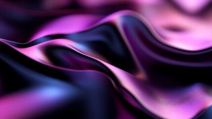 Abstract Purple and Blue Swirling Silk Texture