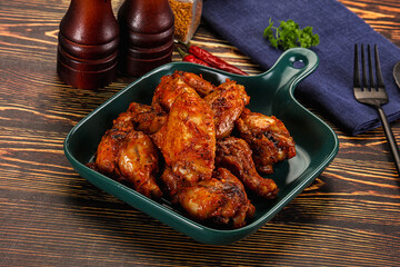 Hot and spicy Buffalo chicken wings