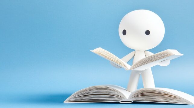 Man immersed in the pages of book captivating portrait of reading and literary exploration