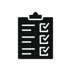 Clipboard stationary icon featuring a sleek and practical style, ideal for adding structure to productivity, paperwork, or task management-themed projects