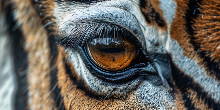 close up of a giraffe