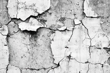 Obraz premium abstract wall dirt concrete cement cracked grunge grey broken damage rough stain