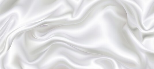 Obraz premium white clothes fabric crumpled wrinkle smooth ripple flow soft light tone moving bedding